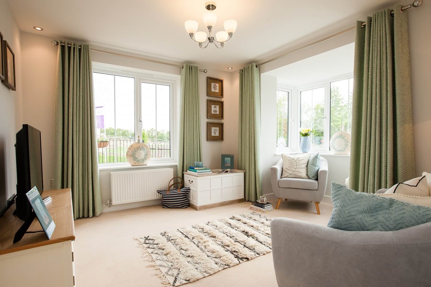 The dining room could alternatively be used as a family room