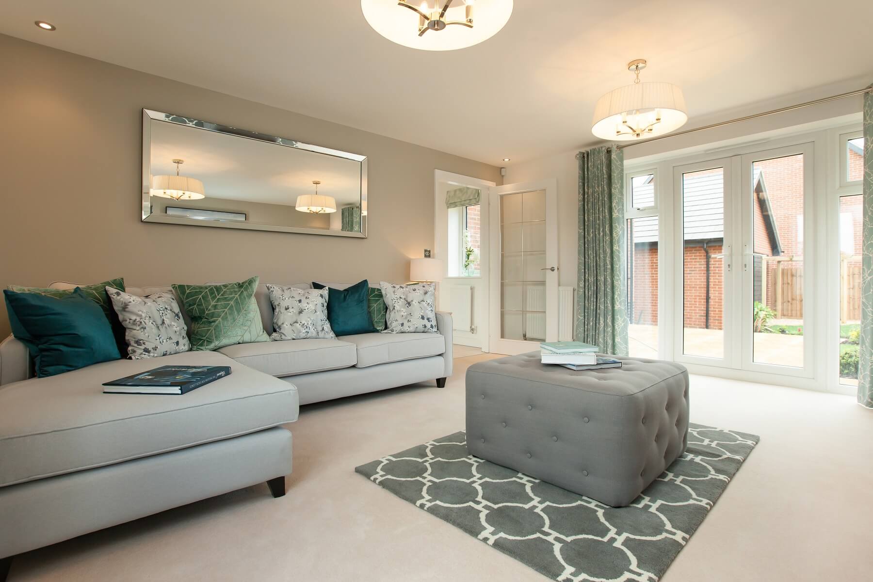 A blank canvas living room to make all yours, plus double doors out to the garden