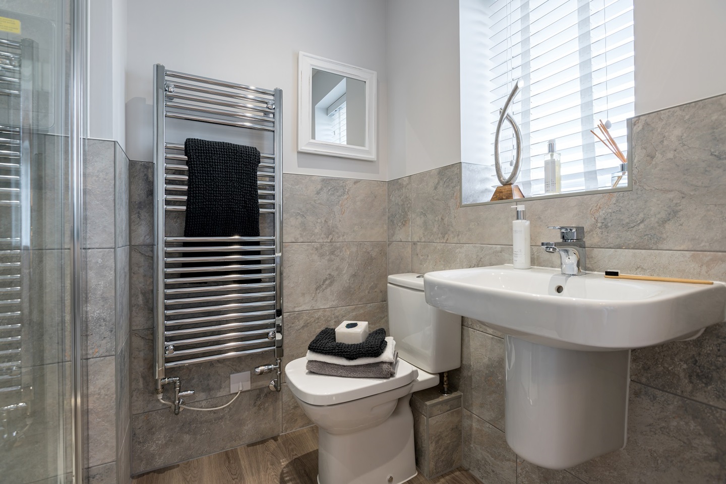 The en suite shower rooms offer added luxury