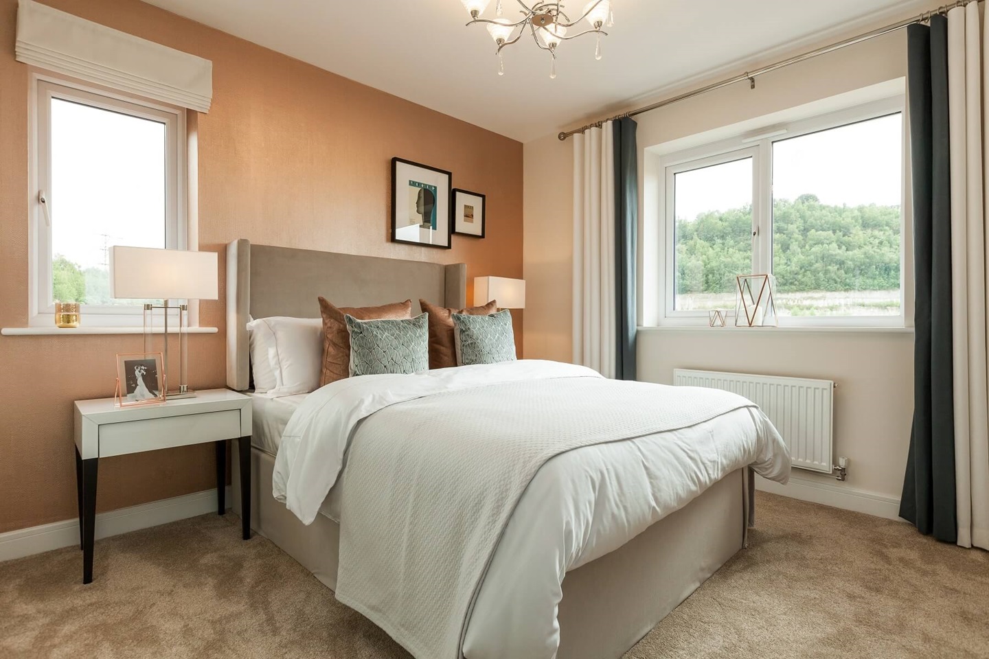 Bedroom 1 benefits from an en suite shower room