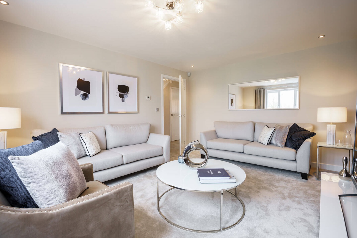 A blank canvas living room to make all yours