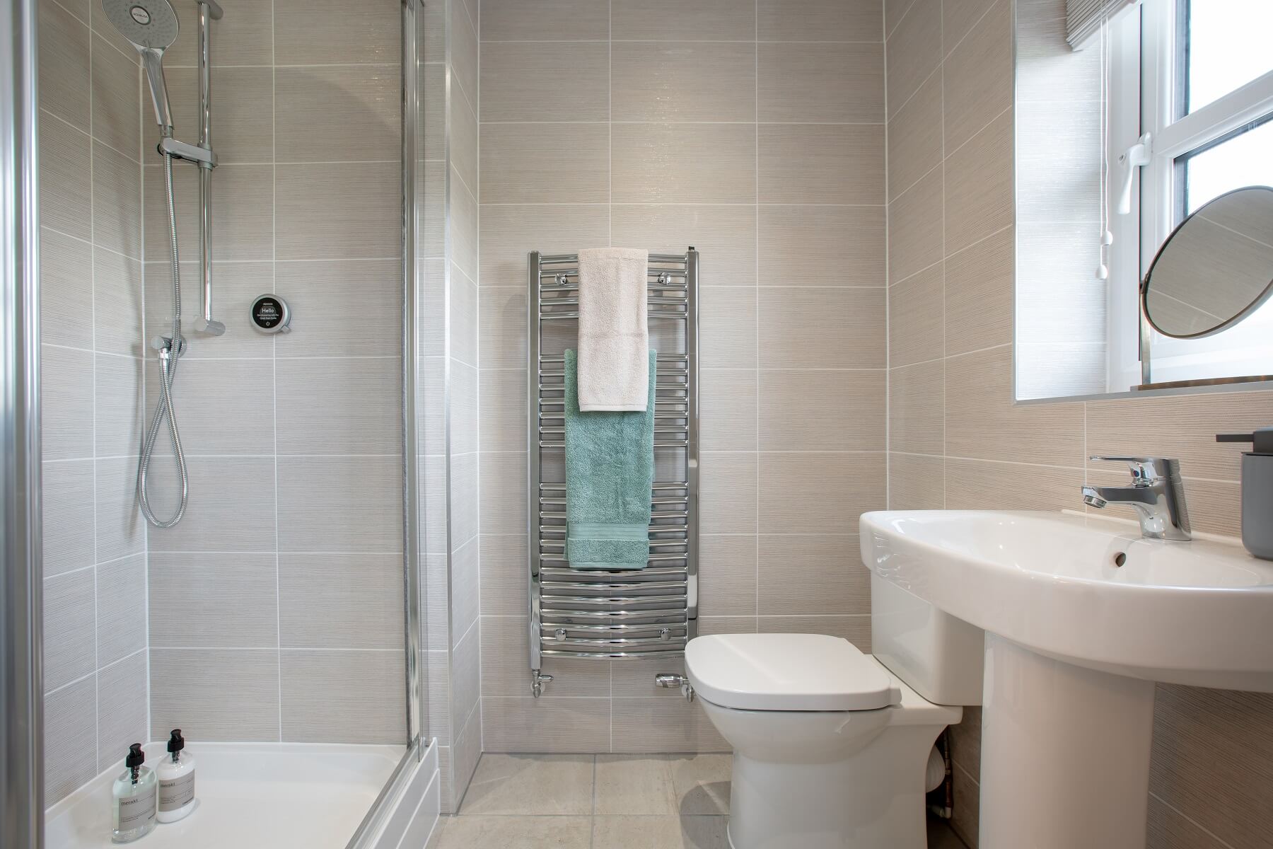 The en suite provides added luxury to the main bedroom