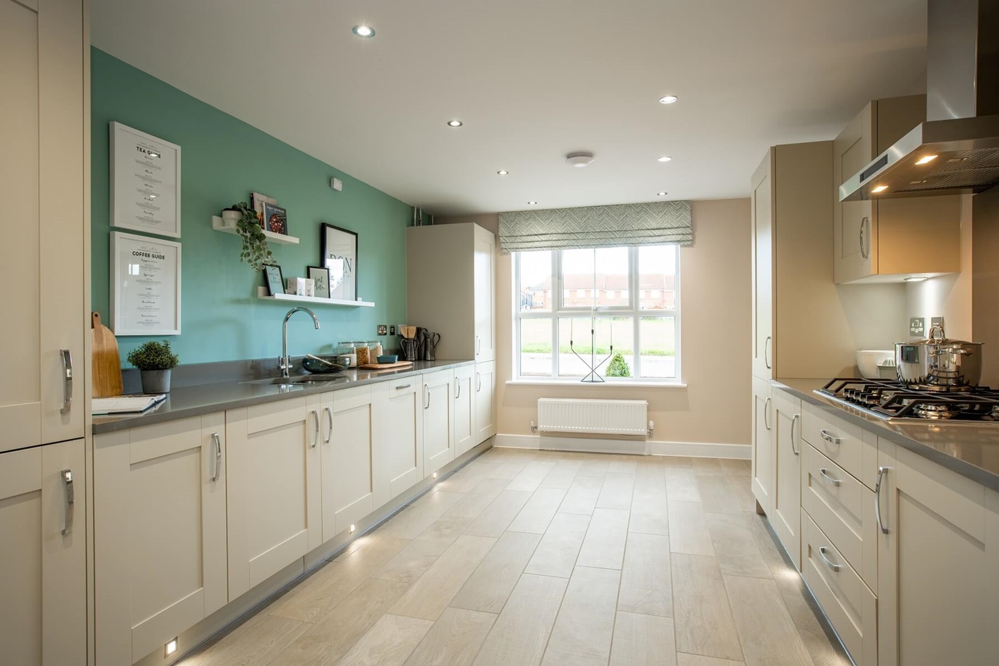 A modern easy to clean kitchen