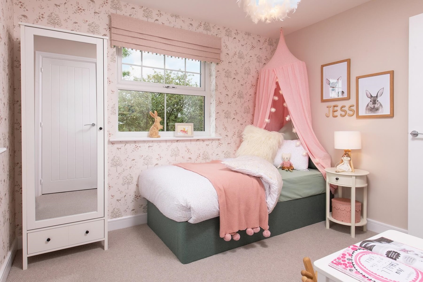 Bedroom 3 is well-suited to a child or guest room