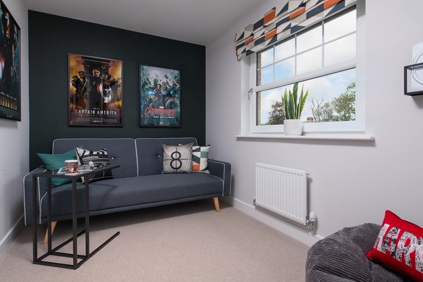 The fourth bedroom could alternatively be used as a study or playroom