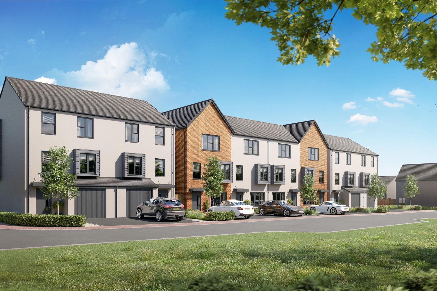 Artists impression of a typical East Quay at Latitude street scene