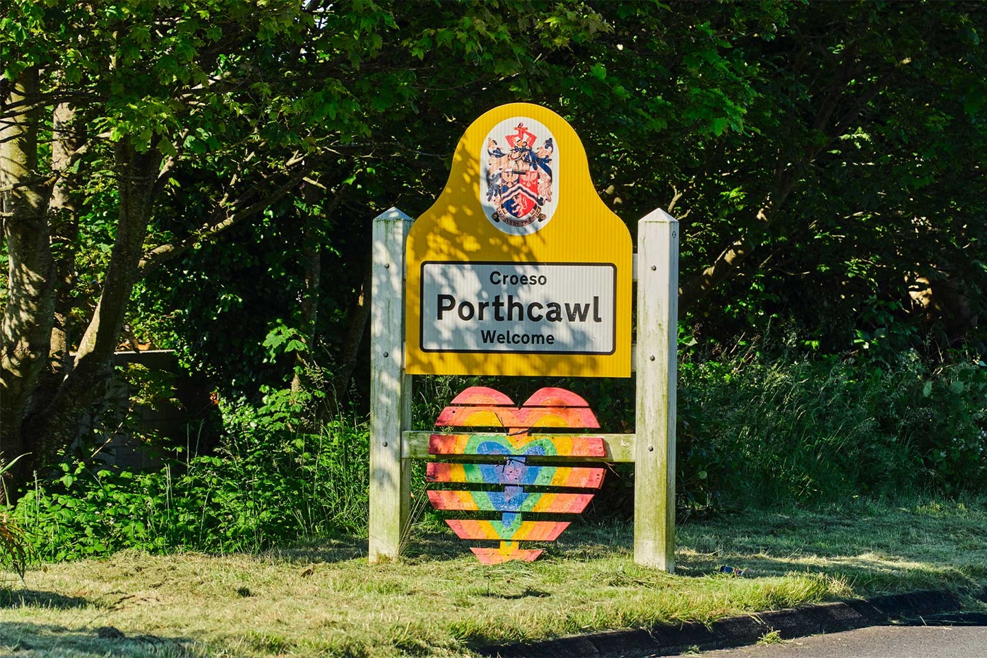 Porthcawl welcome sign