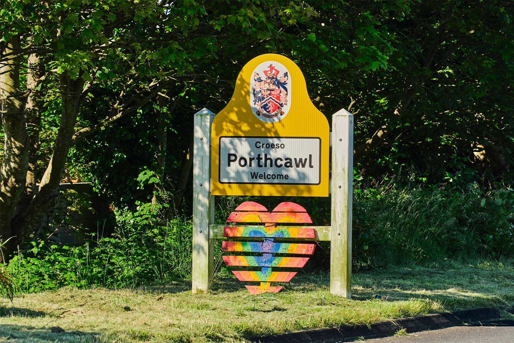 Porthcawl welcome sign