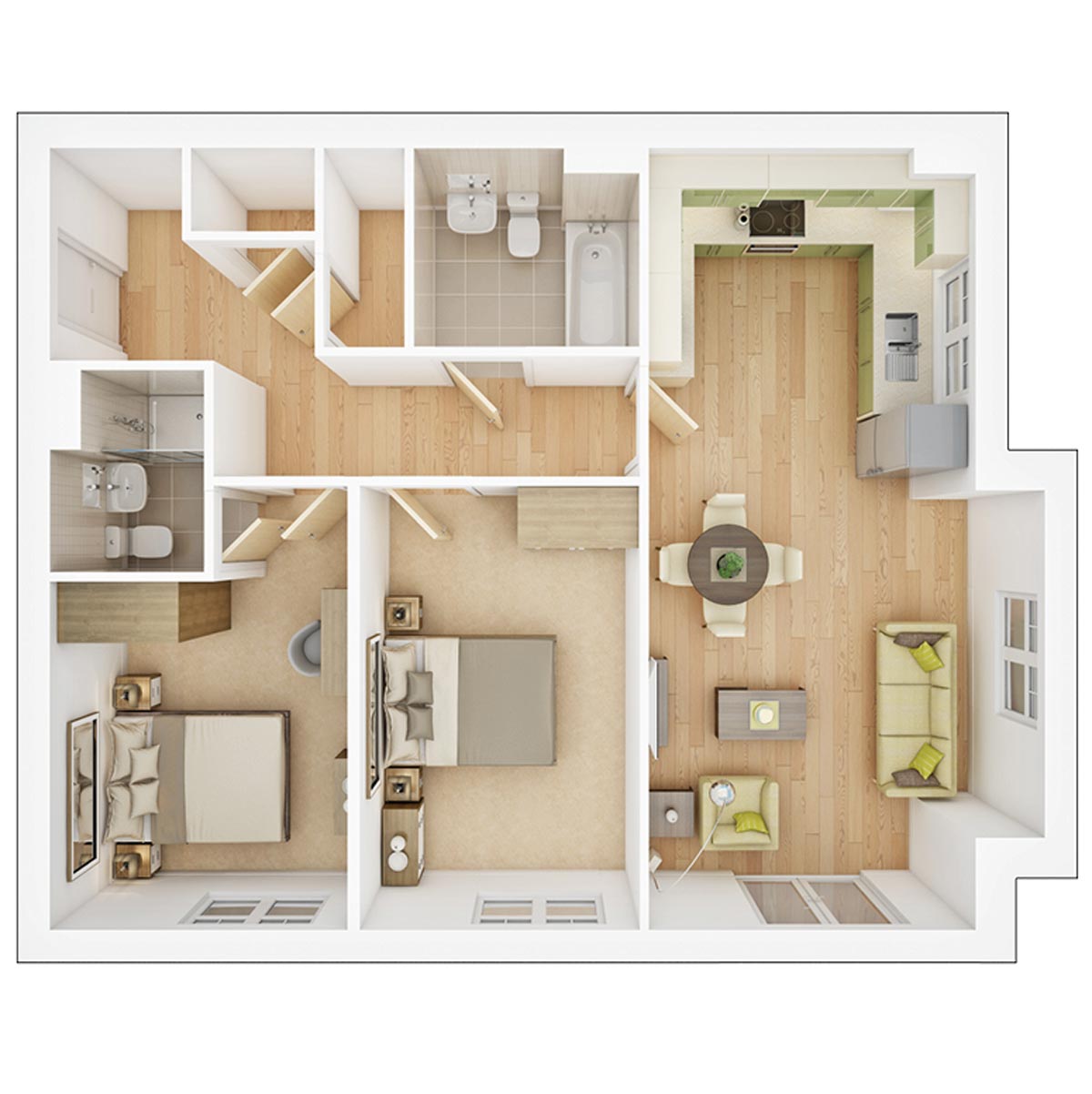 Barley House floorplan for plots 53 & 56