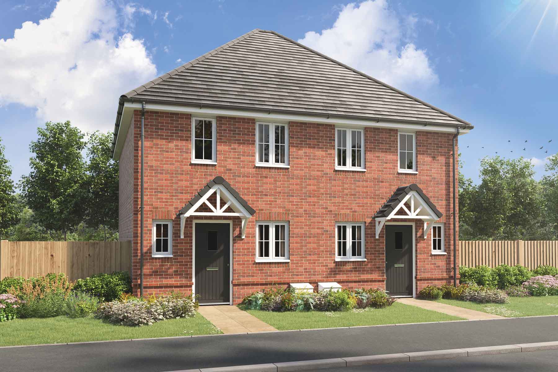 Artist's impression of a typical Canford home