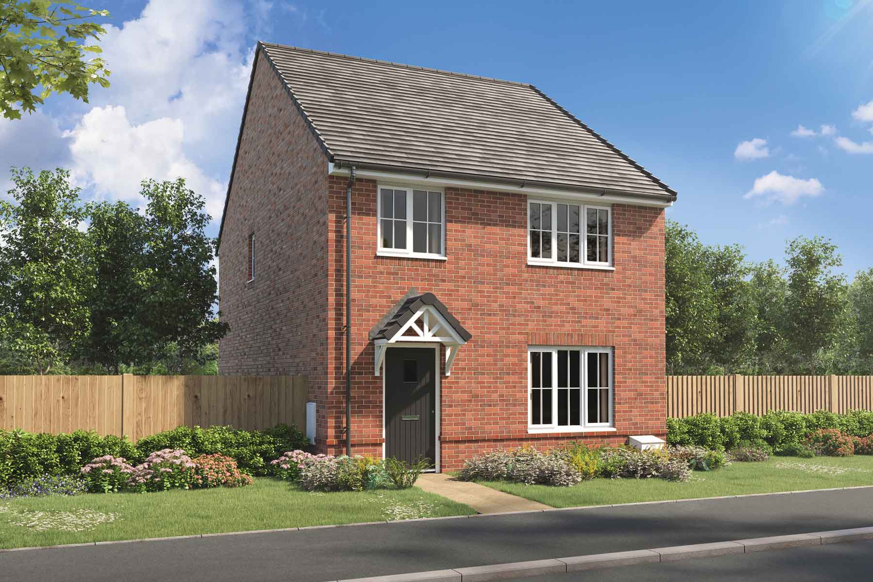 Artist's impression of a typical Monkford home