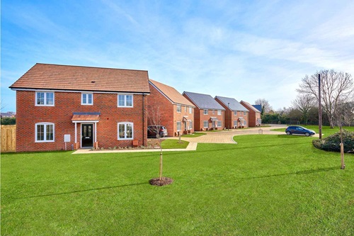 Actual street scene at The Hedgerows