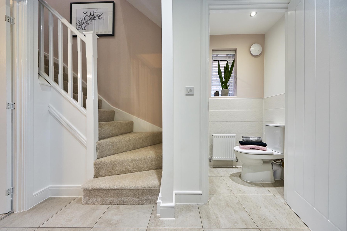 Handy downstairs cloakroom