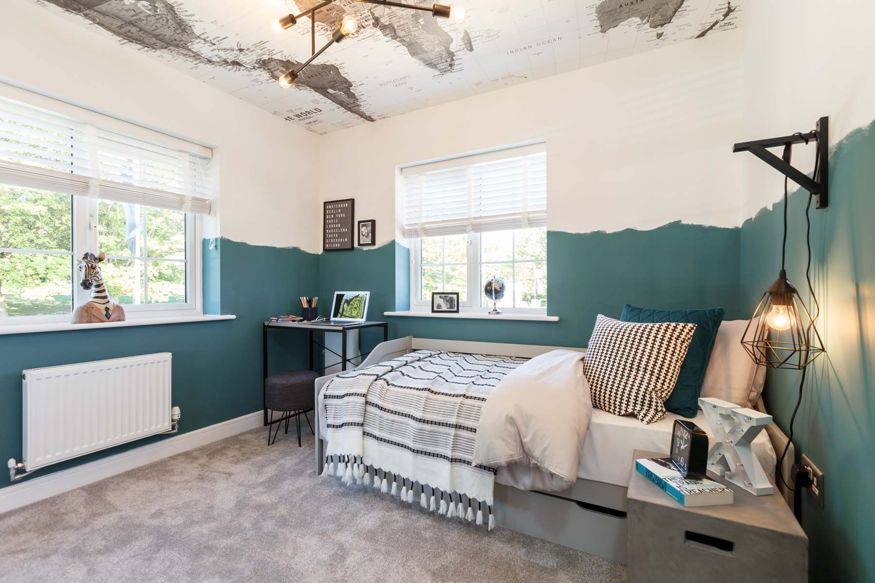 Windows give plenty of natural light to bedroom 3