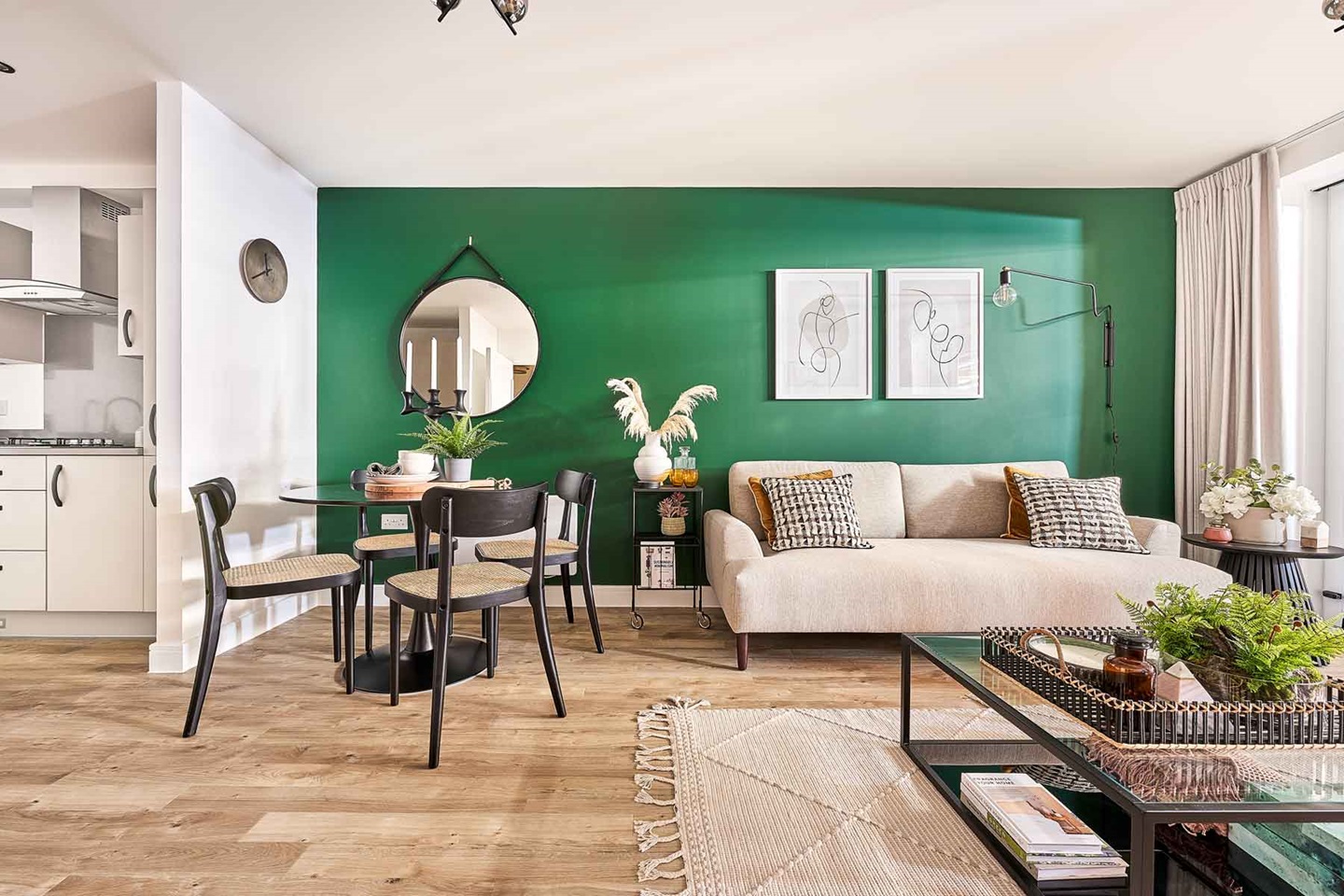 Living and dining space