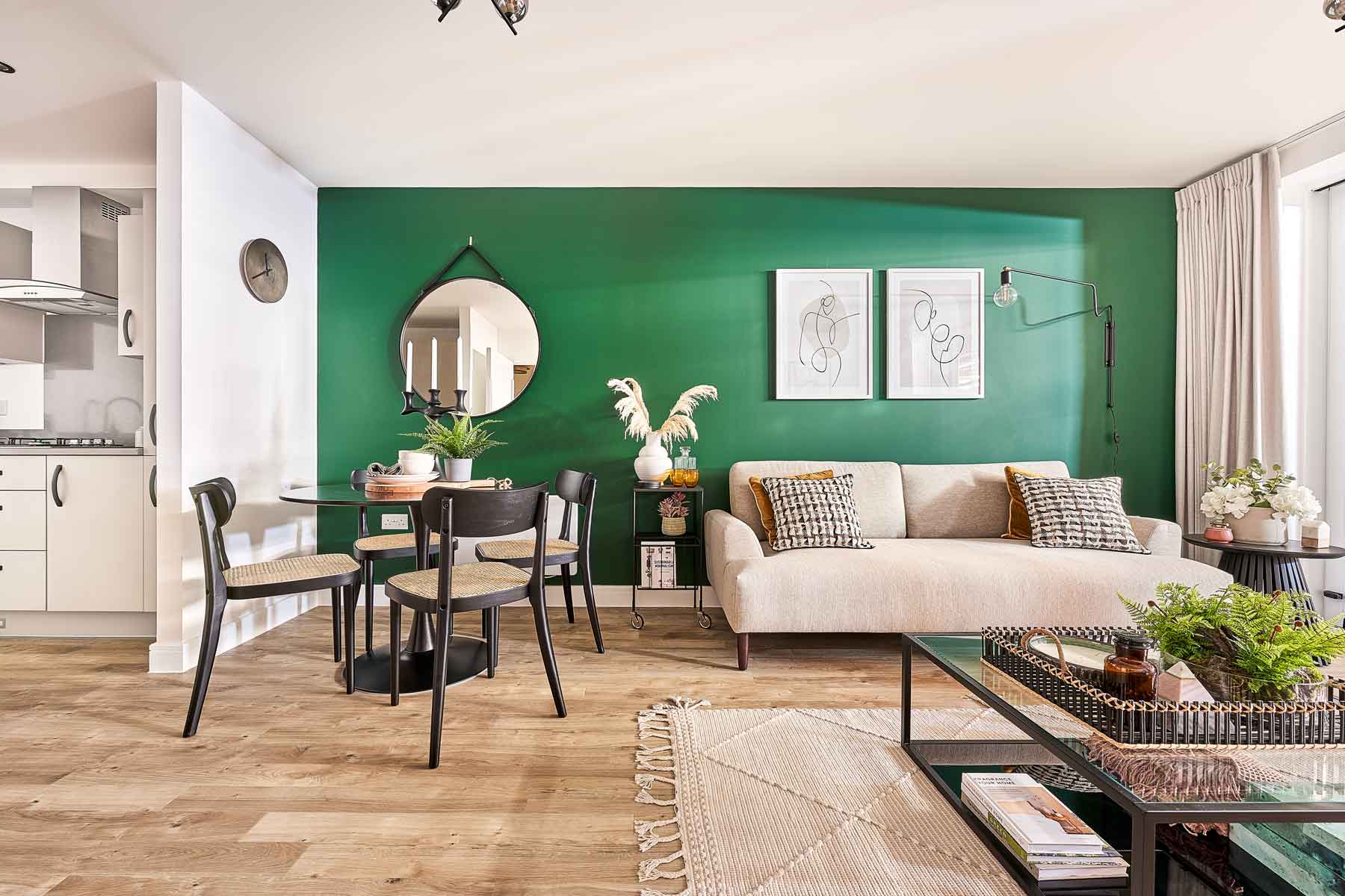 Living and dining space