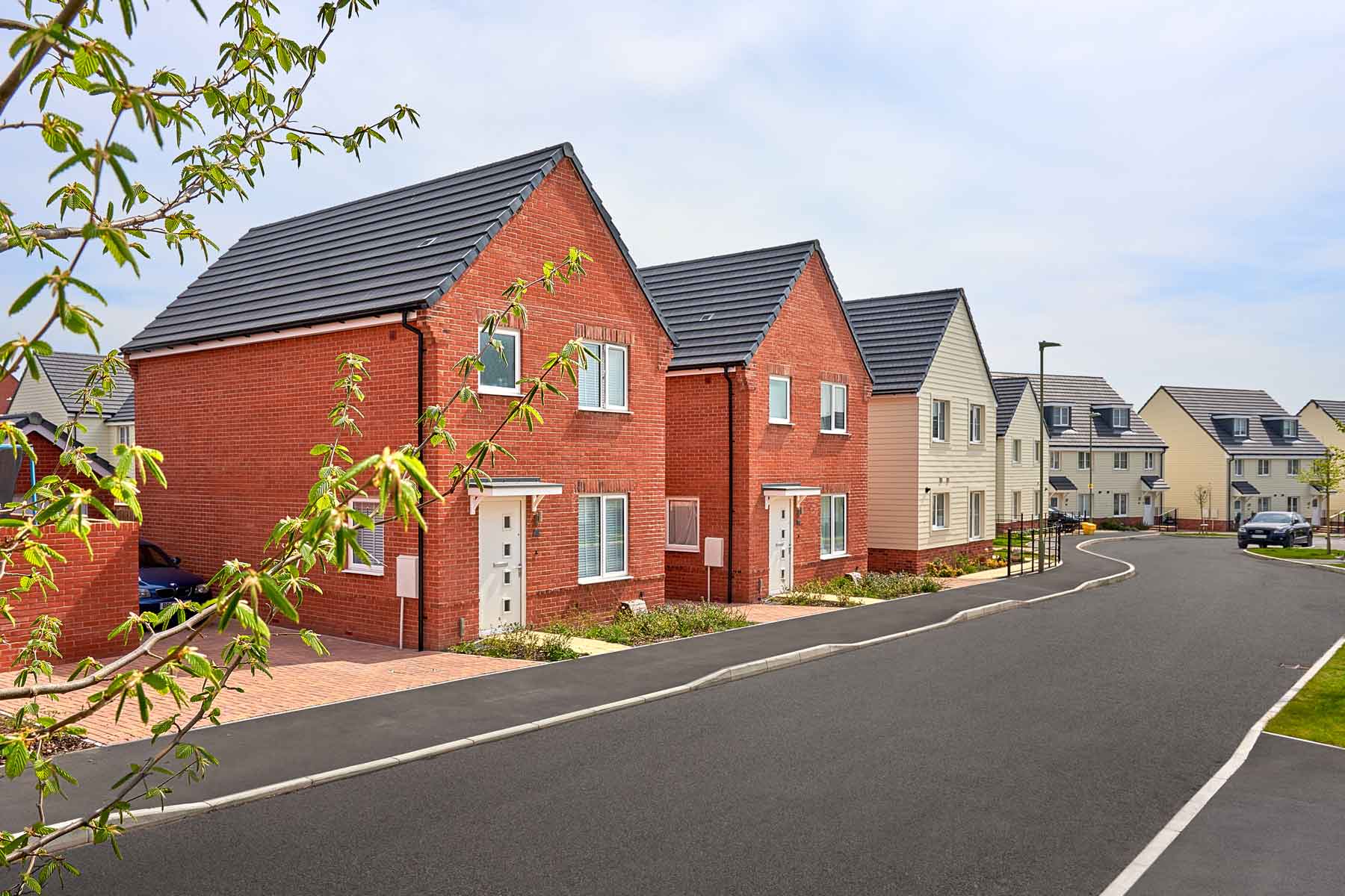 Street scene at Saxon Heights