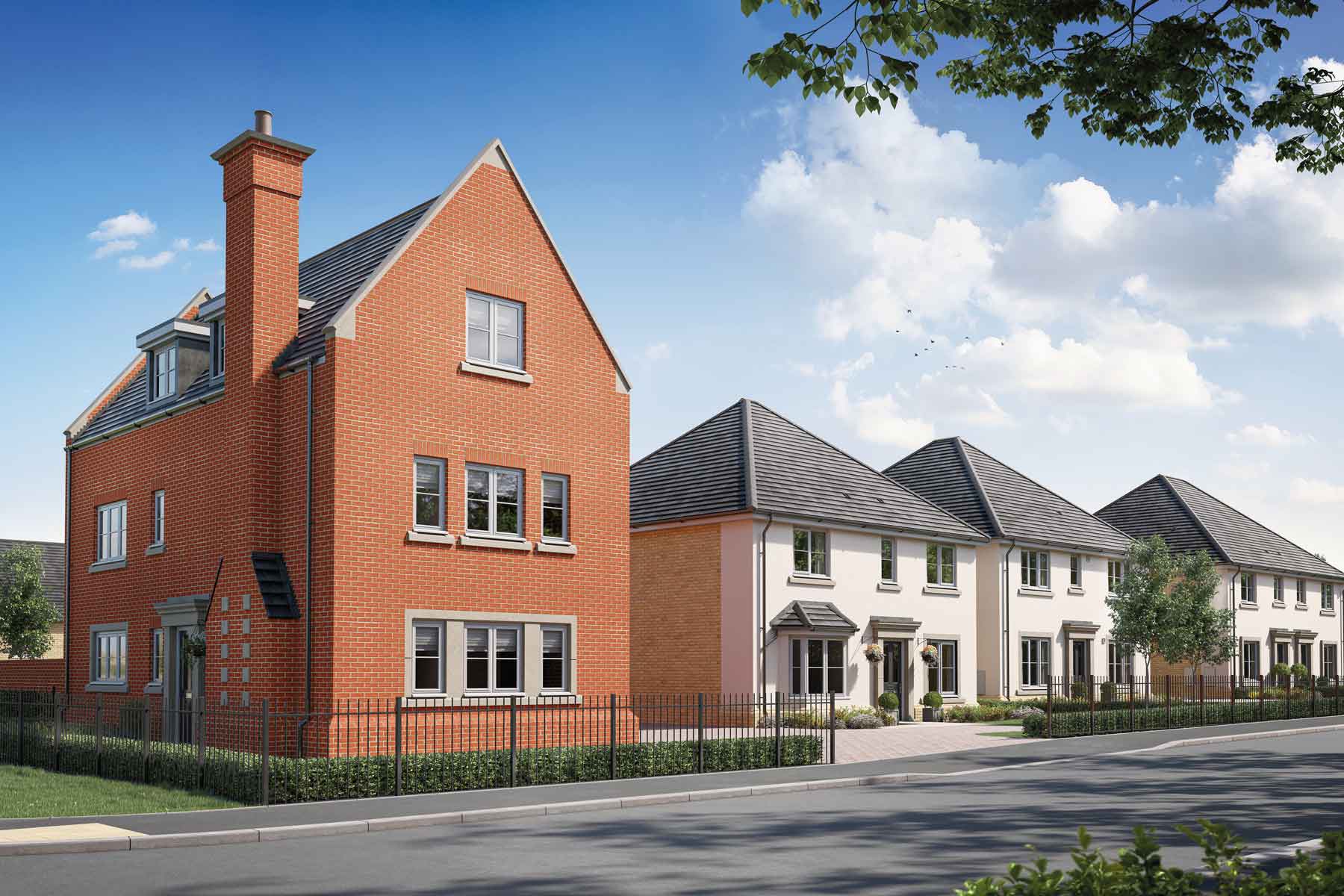 Artist impression of a street scene at Stanhope Gardens