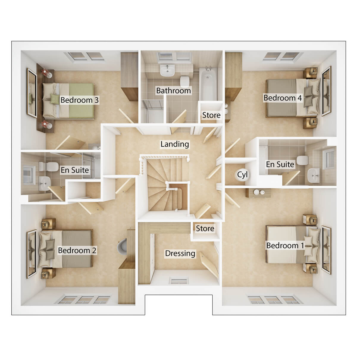 Taylor Wimpey The Kennedy first Floor