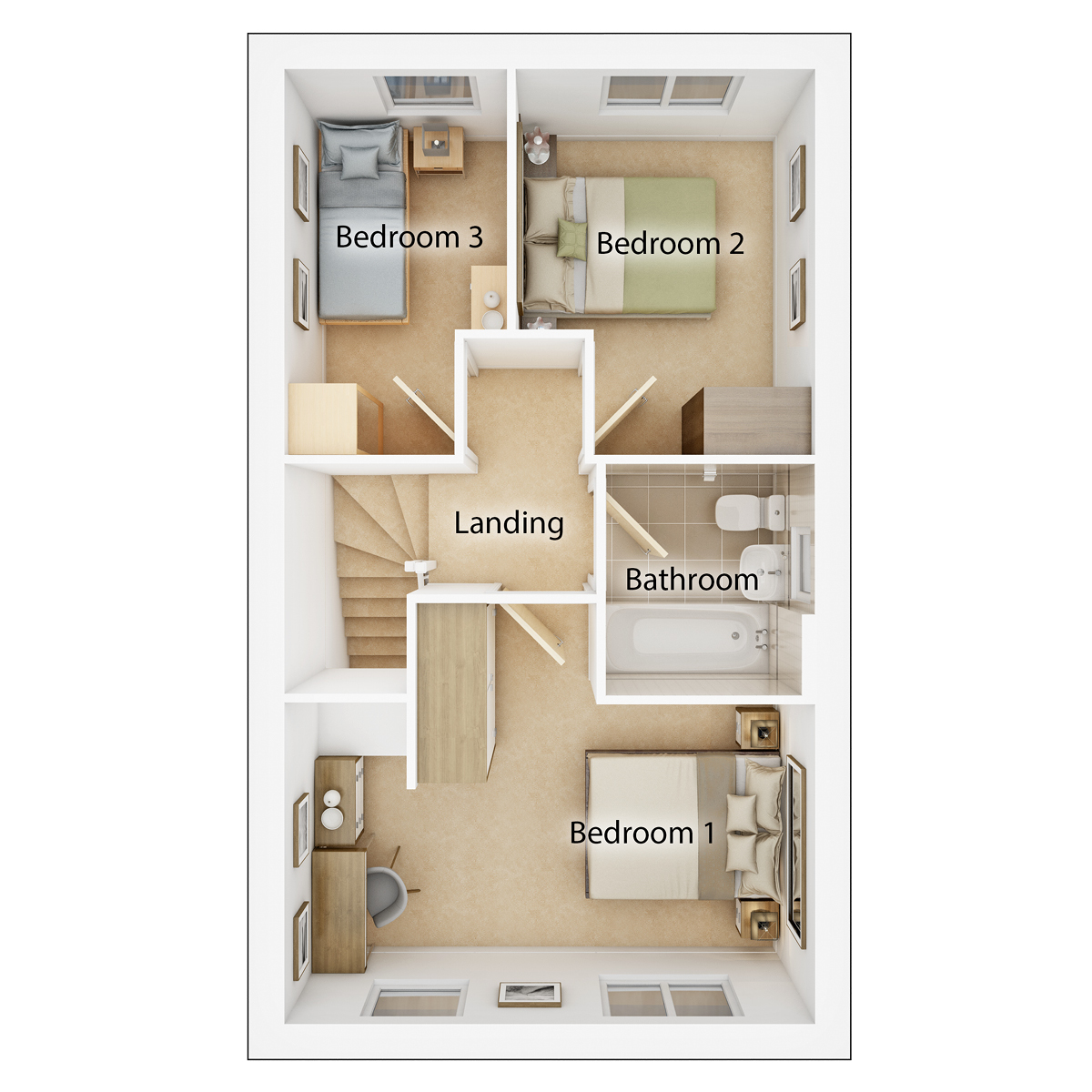 The Baxter first floor floor plan