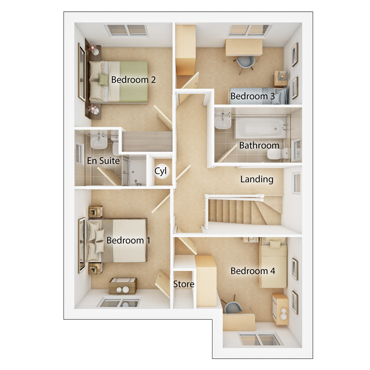 The Douglas first floor floor plan