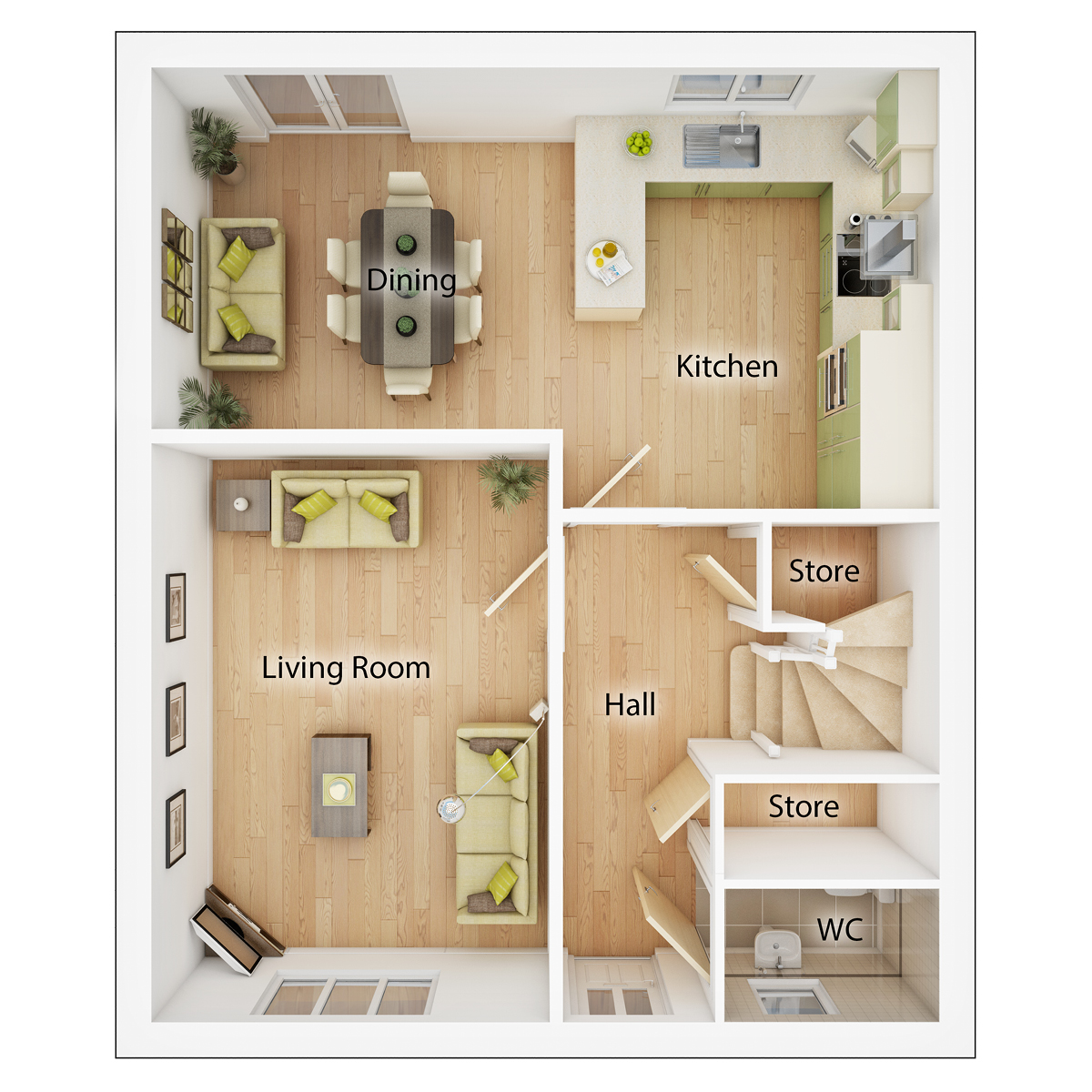 The Drummond ground floor floor plan
