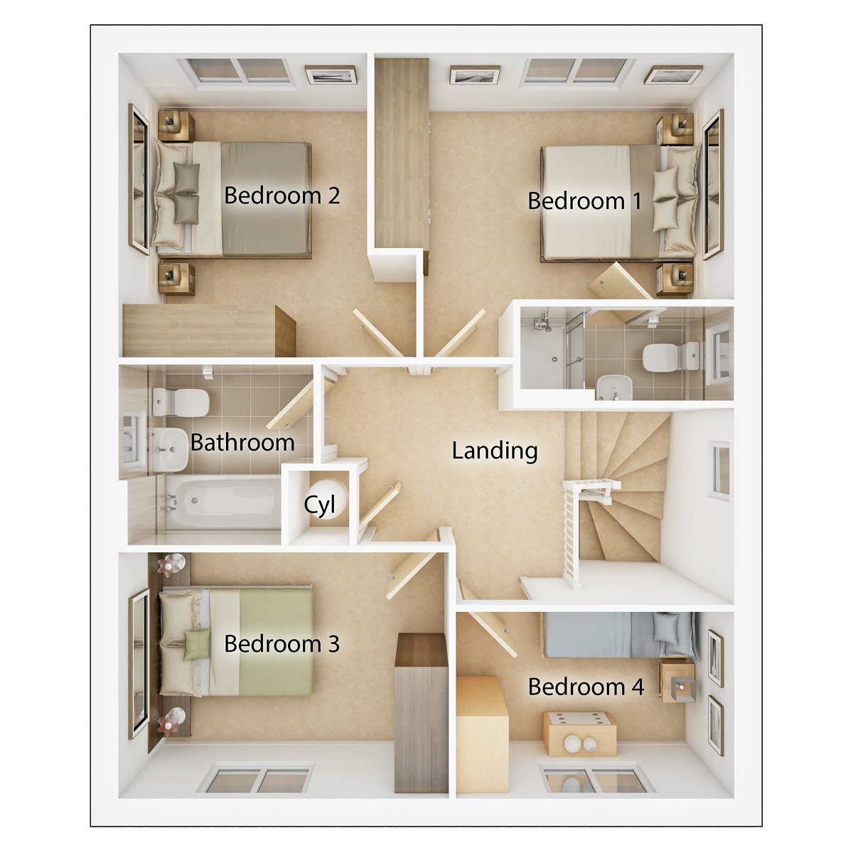 The Drummond first floor floor plan