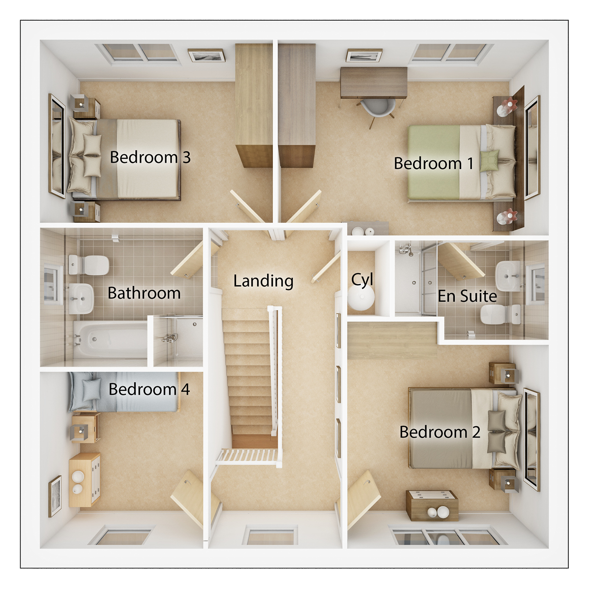 The Fraser first floor floor plan