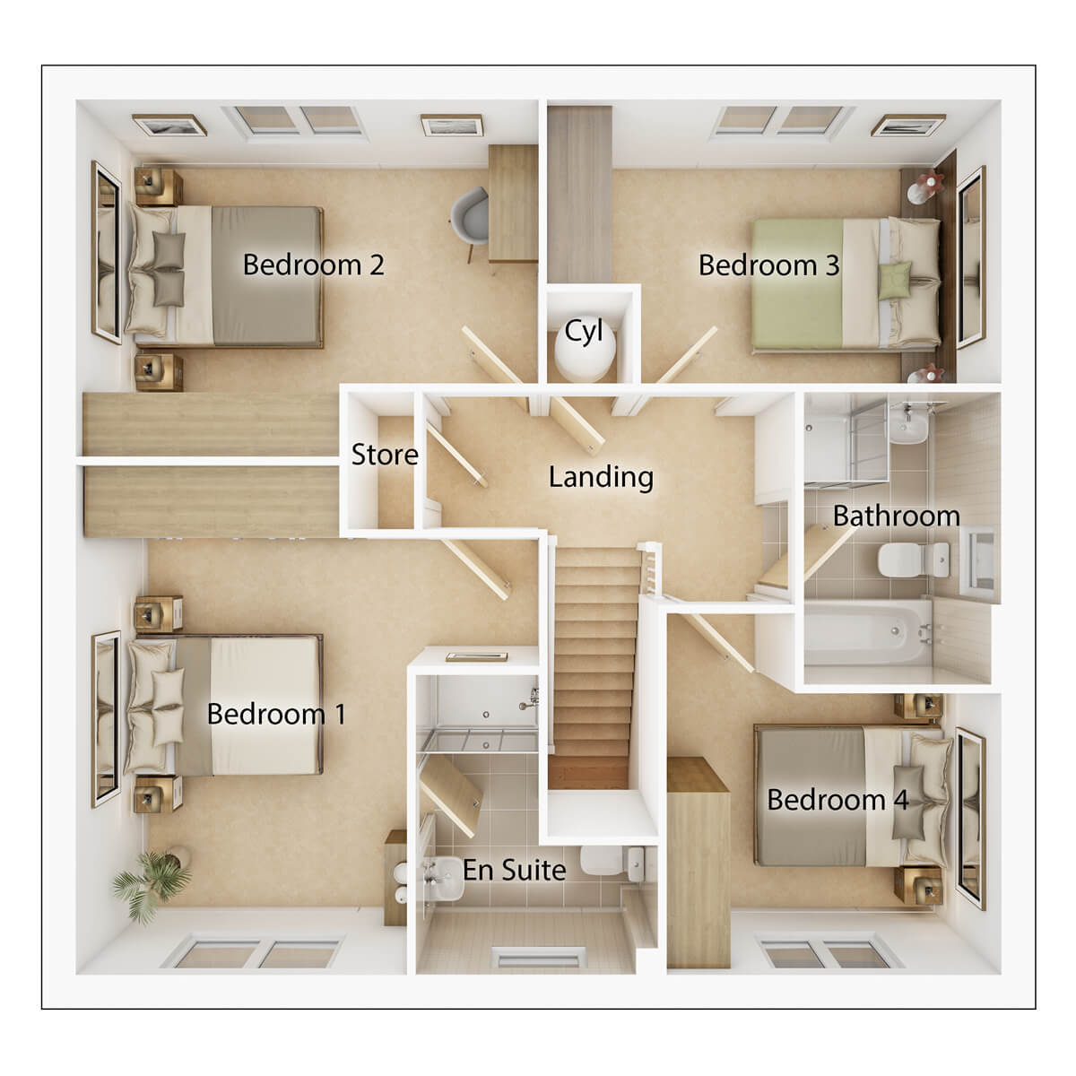 Taylor Wimpey Hughes Second Floor