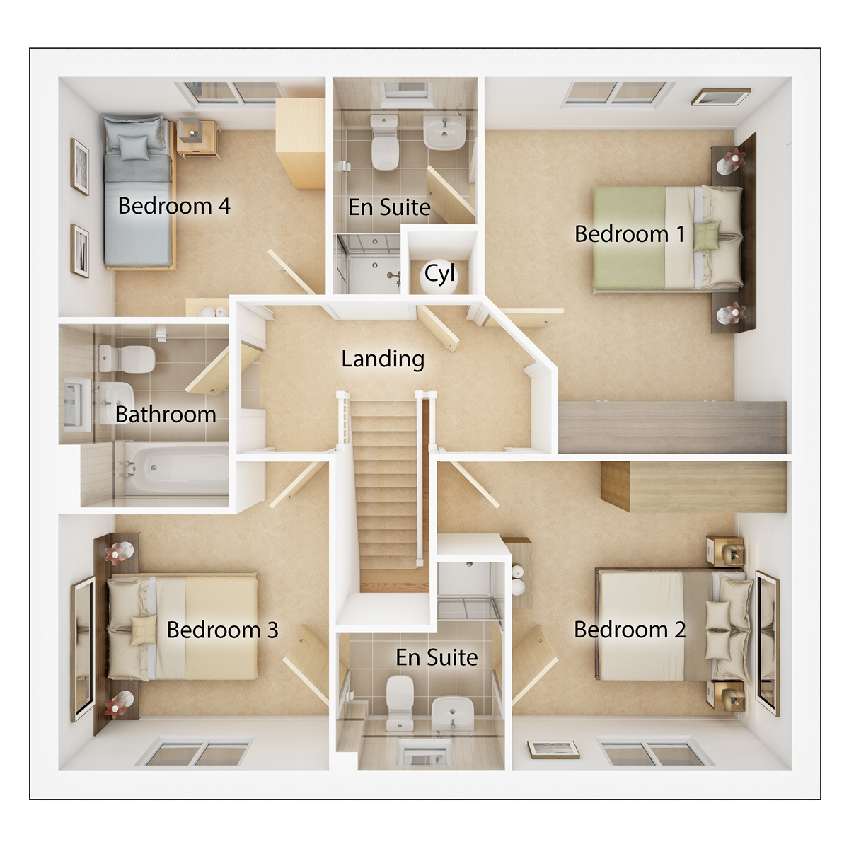 The Hume first floor floor plan