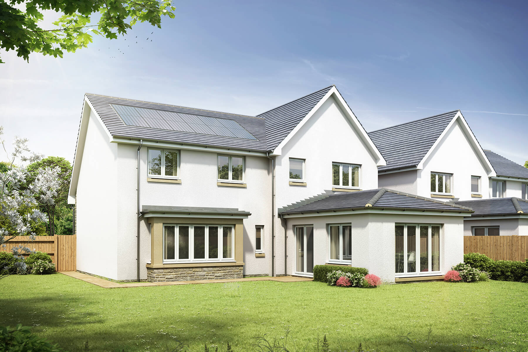 Taylor Wimpey the forbes CGI Caledonian Range new build home
