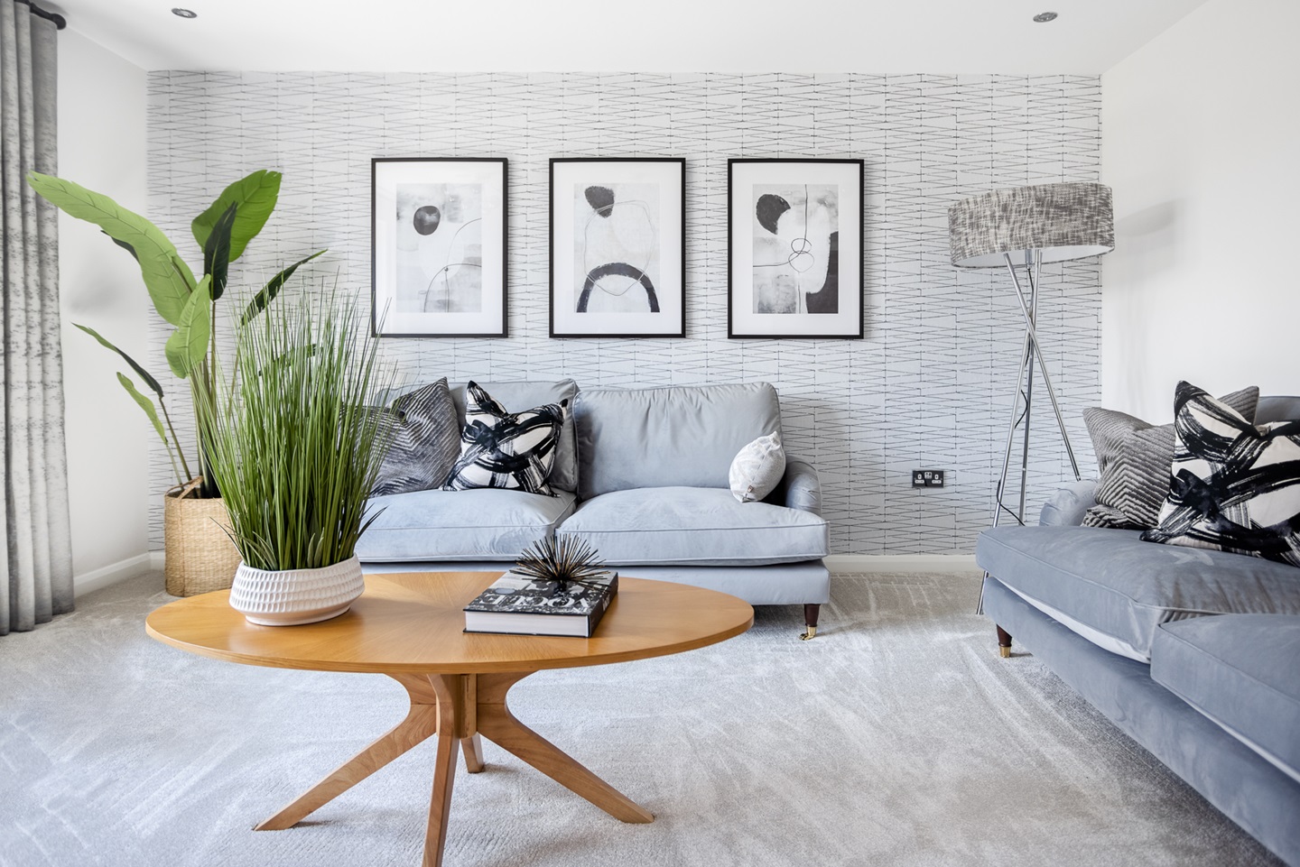 The lounge in the Maxwell home