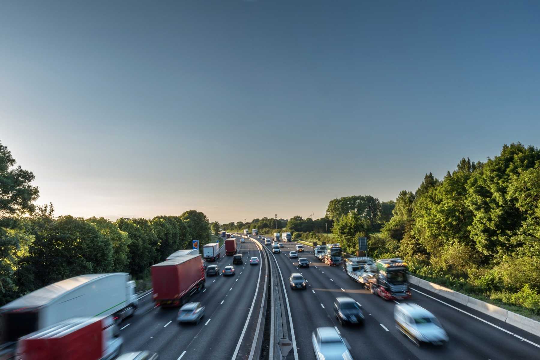 Busy motorway