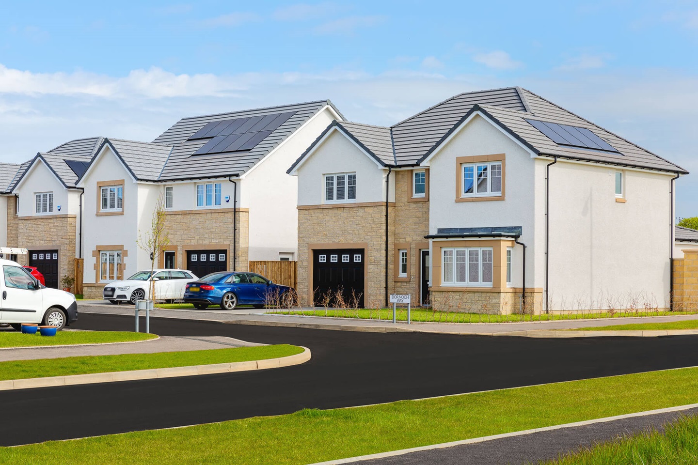 Caledonian range street scene Taylor Wimpey