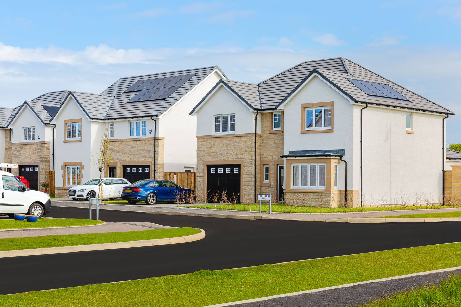 Caledonian range street scene Taylor Wimpey
