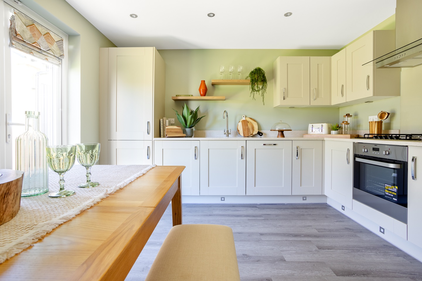 The kitchen dining area in the Hume home