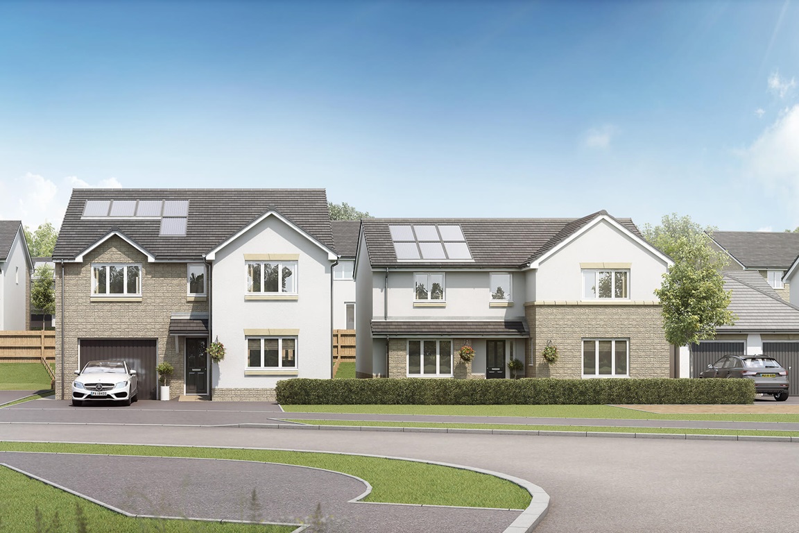 Taylor Wimpey new elevation street scene CGI