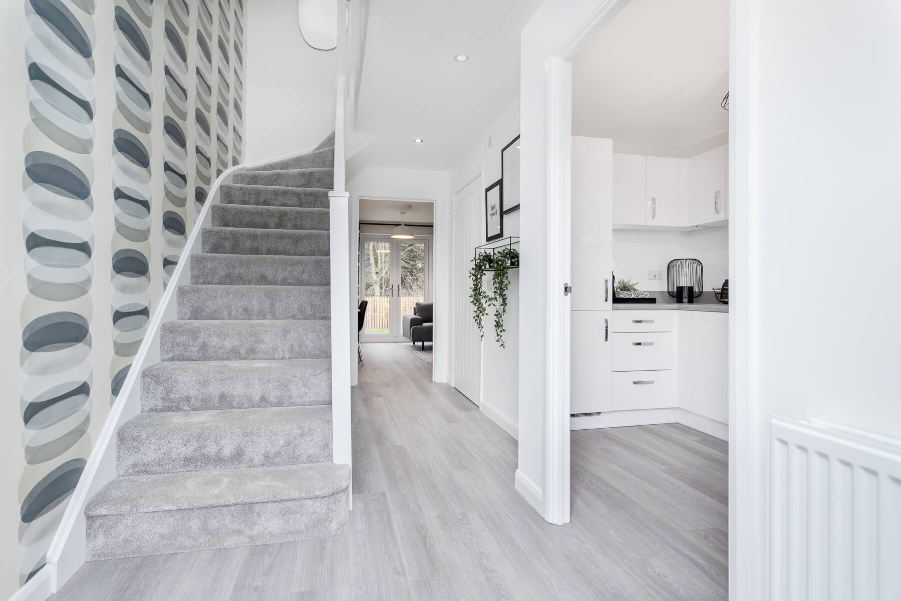 The hallway of the 2 bedroom Andrew home