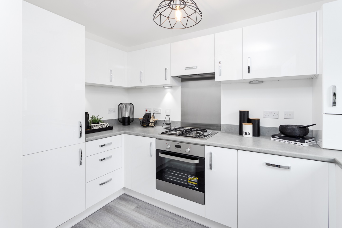 3 sides kitchen with lots of storage