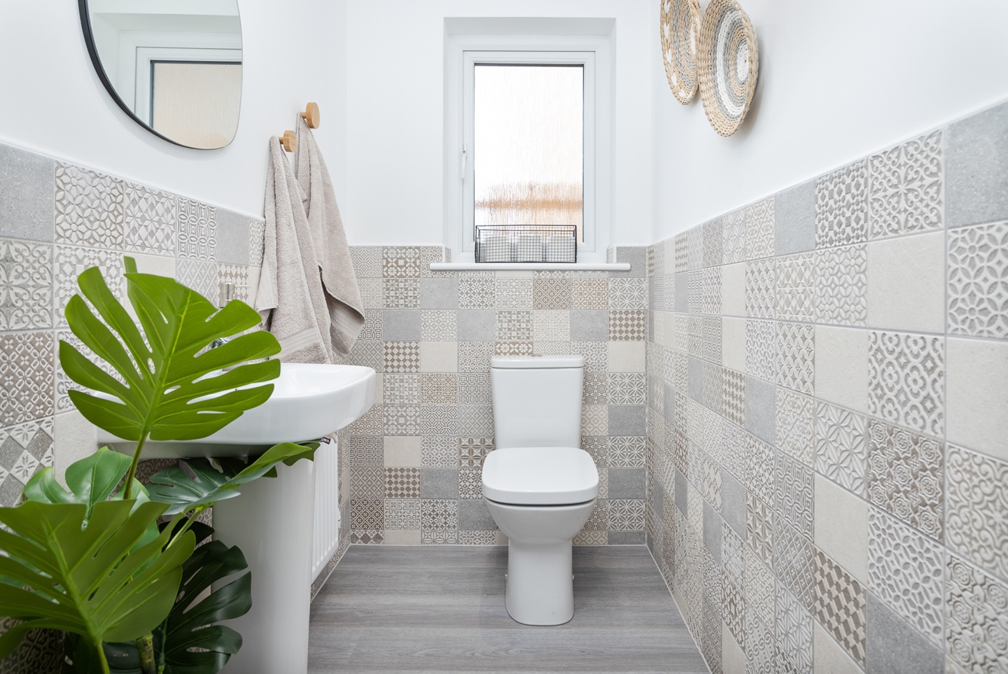 Downstairs toilet in the Andrew home