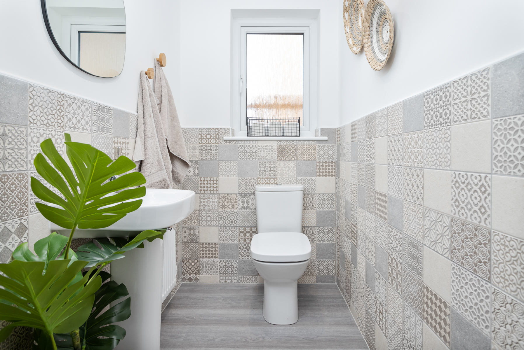 Downstairs toilet in the Andrew home