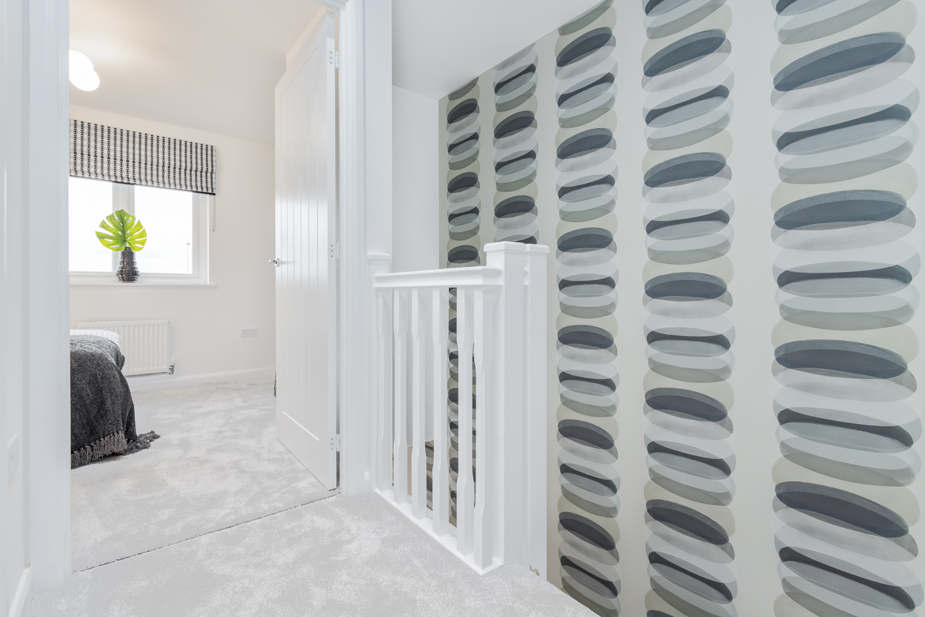 The landing in the Andrew home