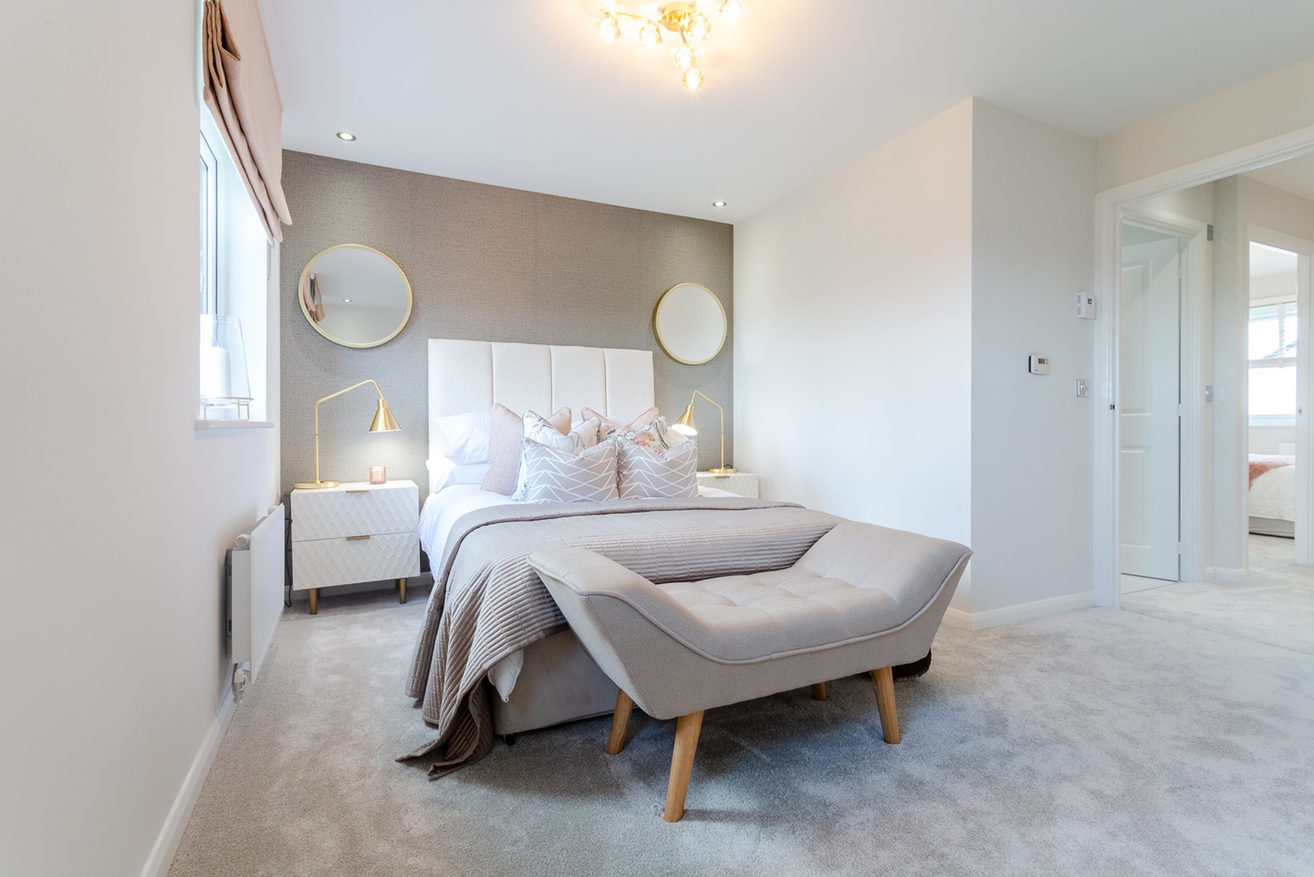 Master bedroom with space for a double bed