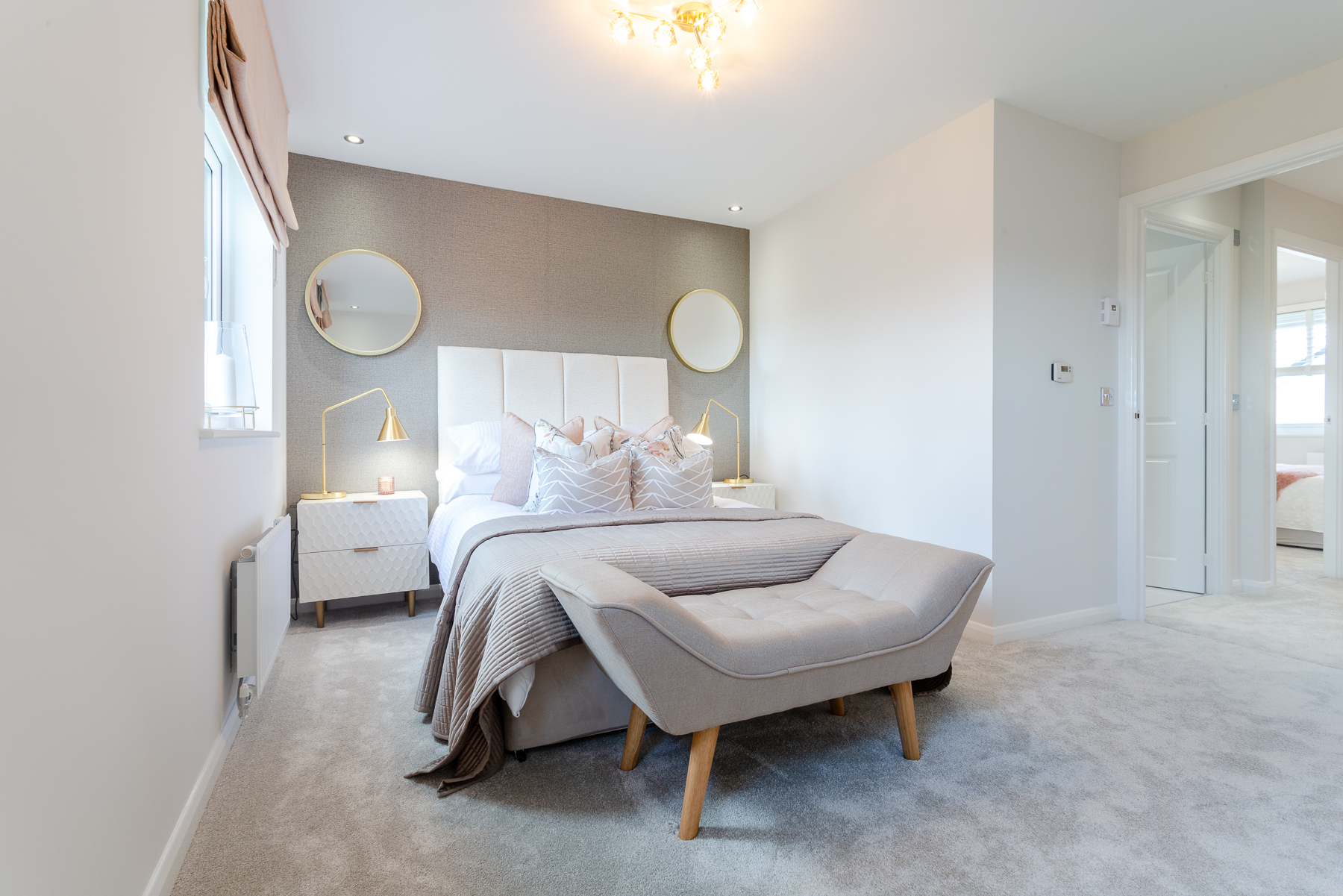 Master bedroom with space for a double bed