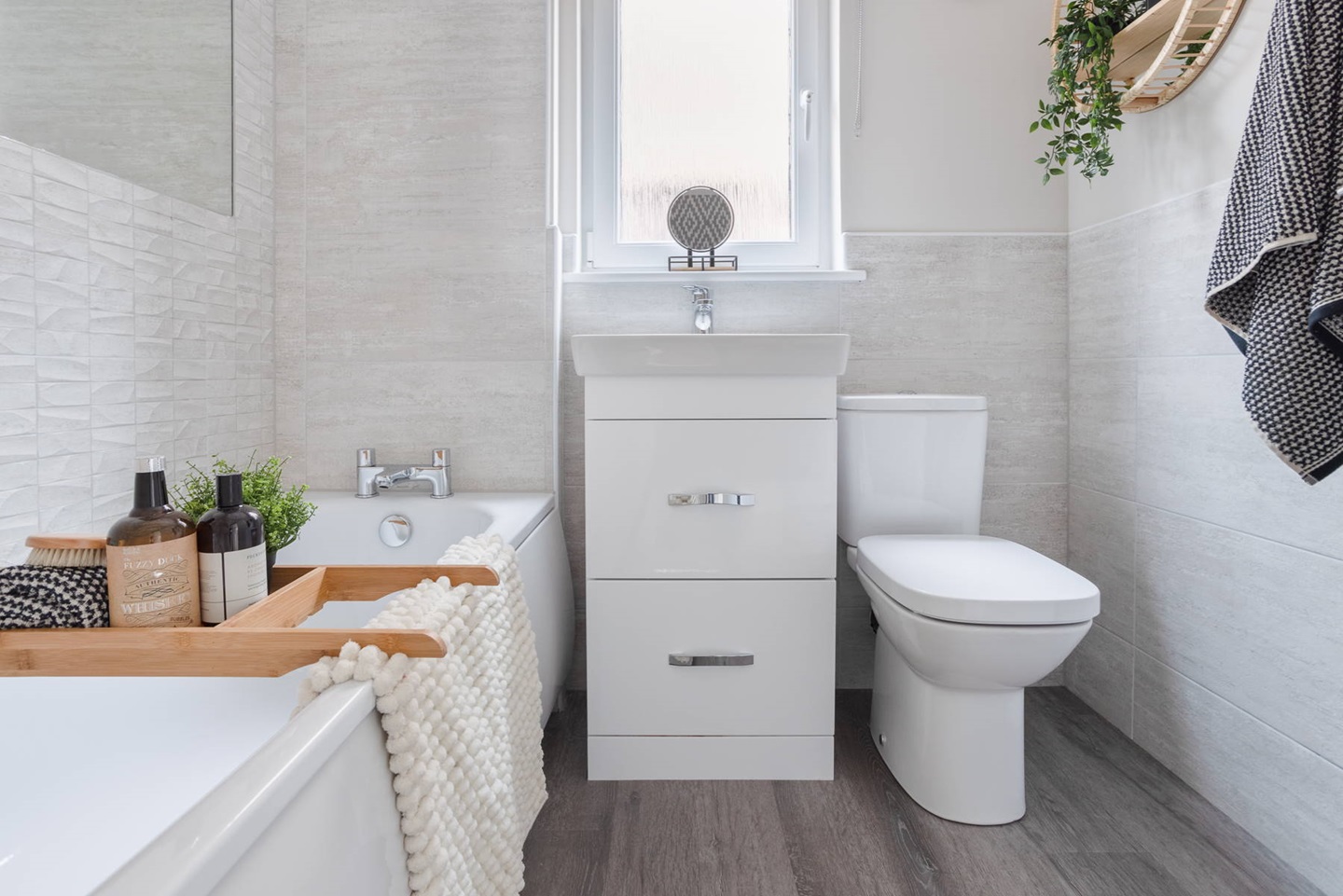 Bathroom in the Blair home