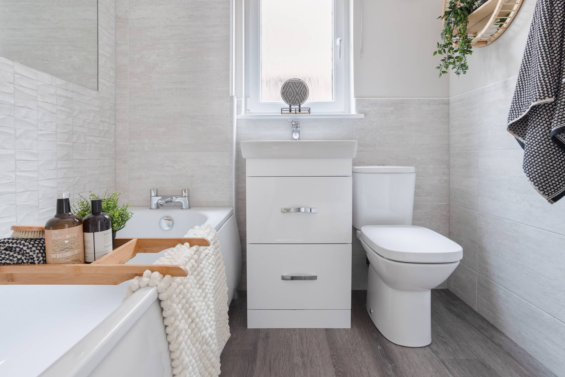 Bathroom in the Blair home