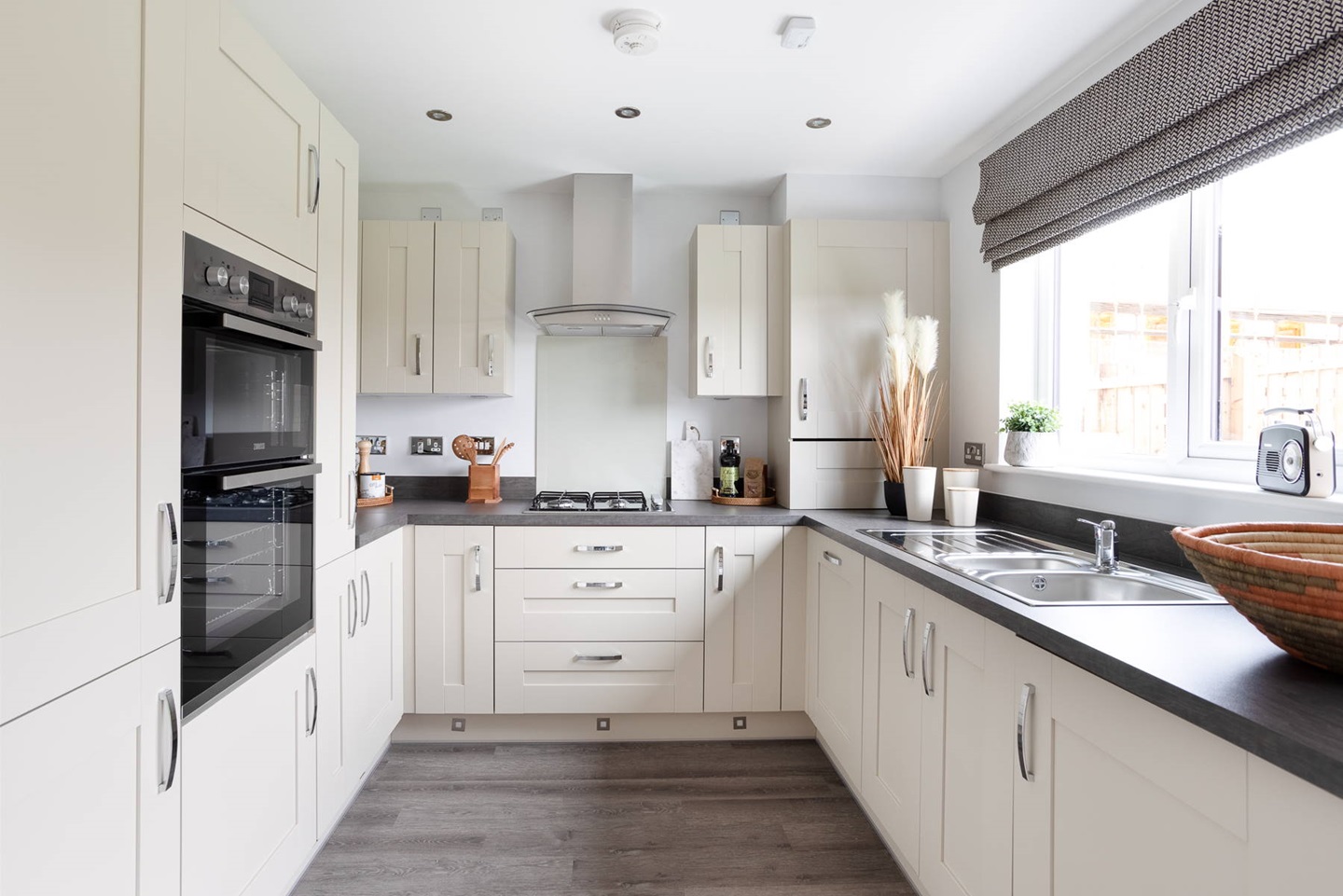 The kitchen in the Blair home