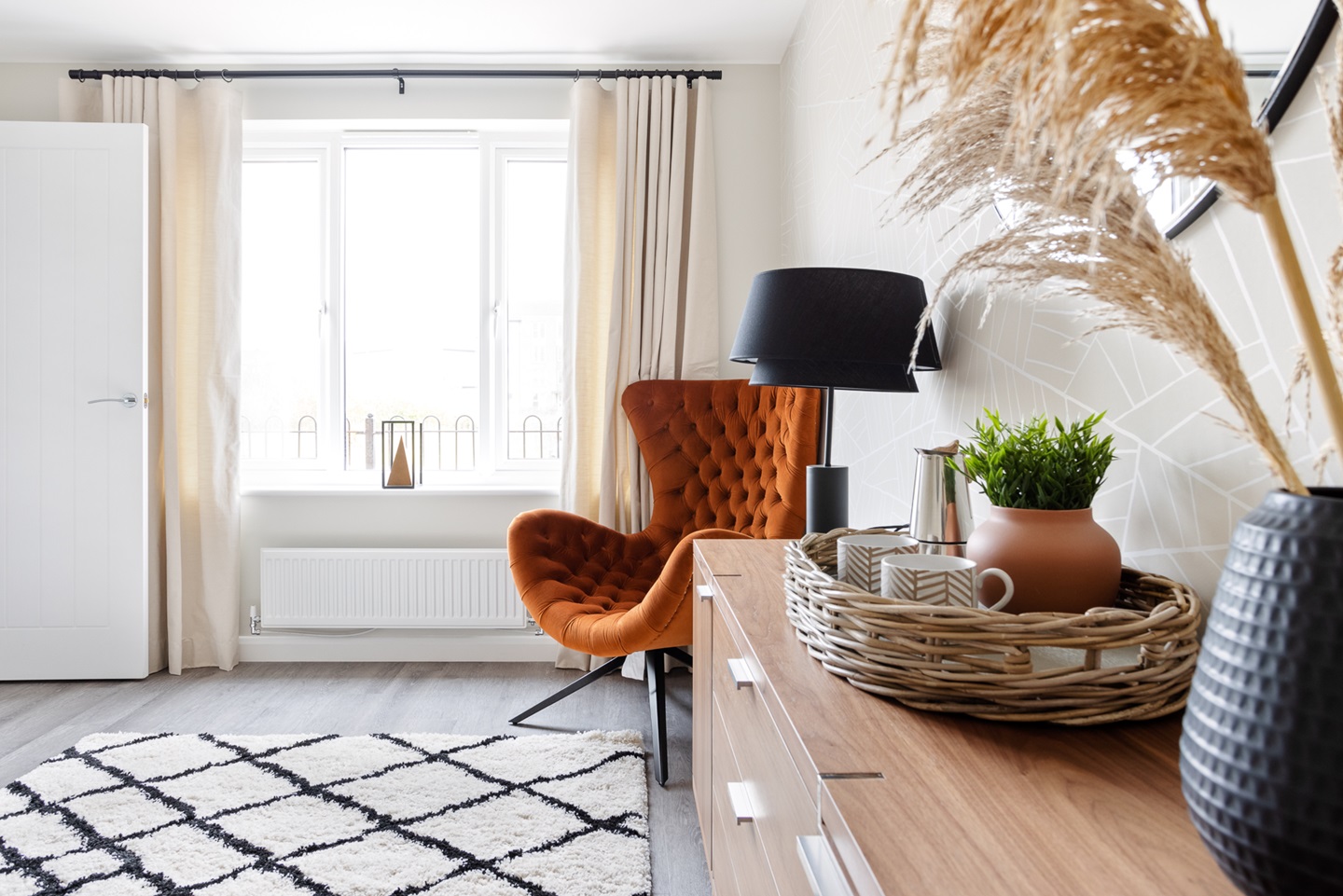 The lounge in the Blair home