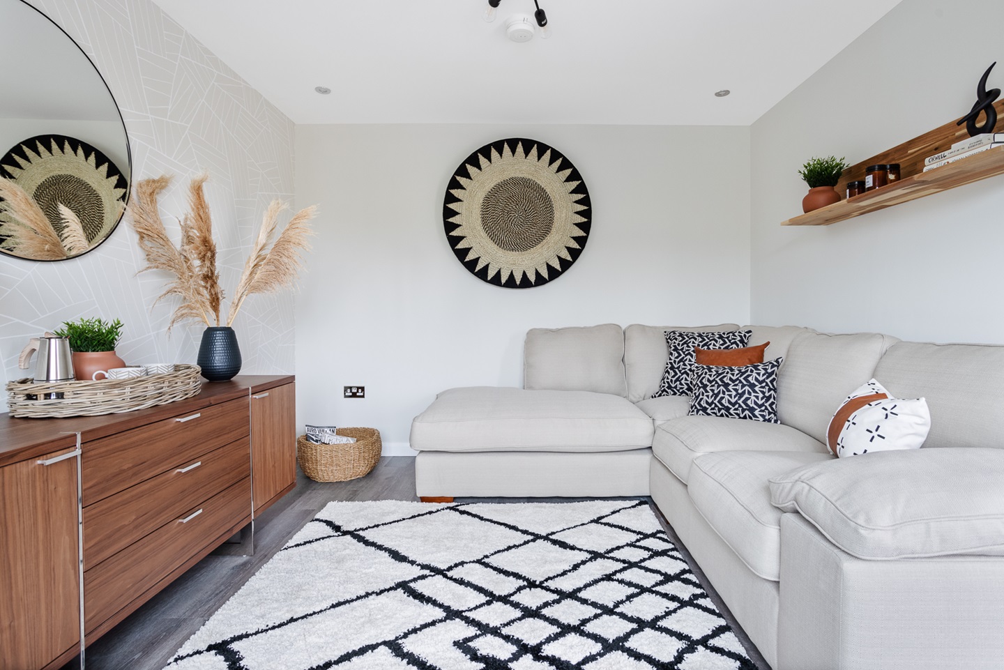 The lounge in the Blair home