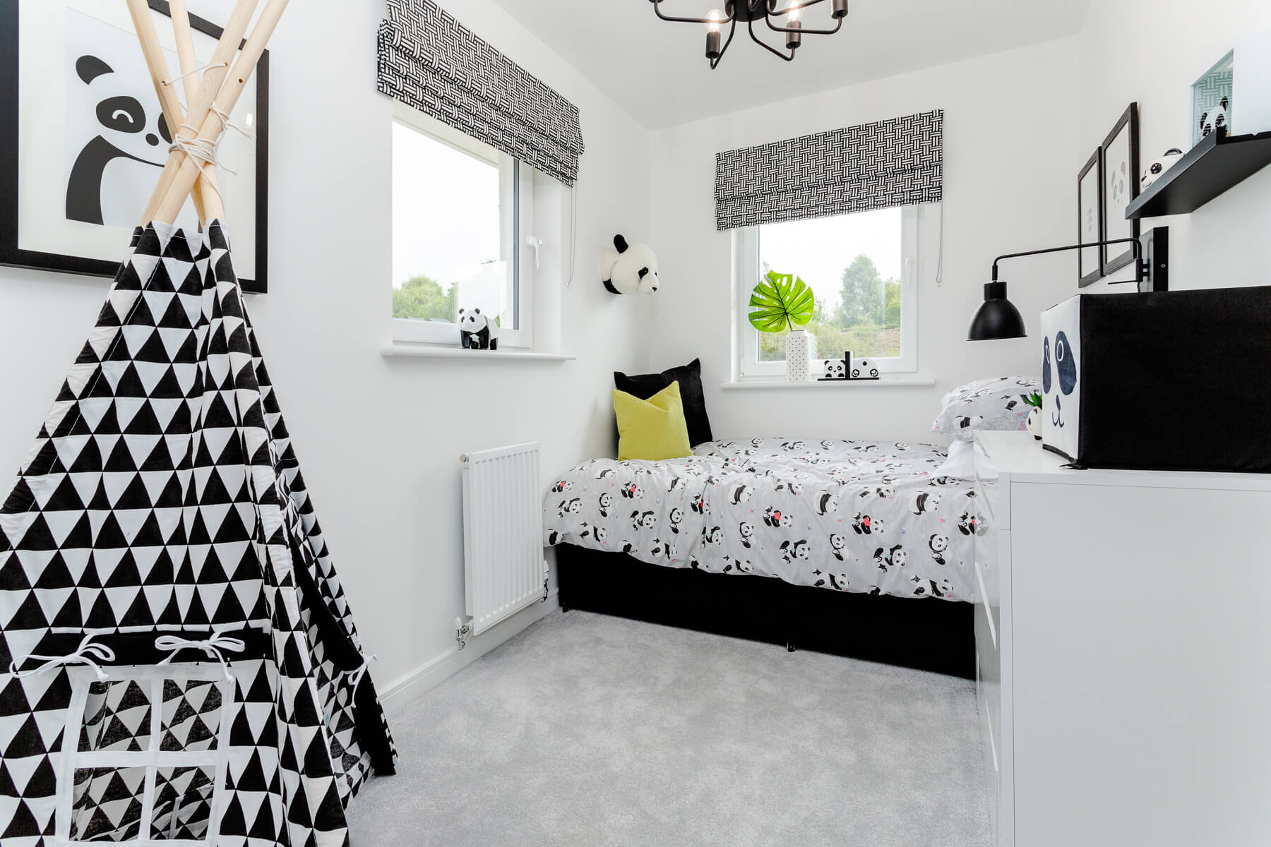 Bedroom three in the Boswell home